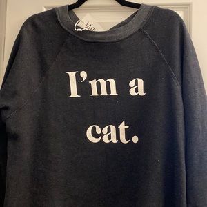 Wildfox I’m a cat sweatshirt